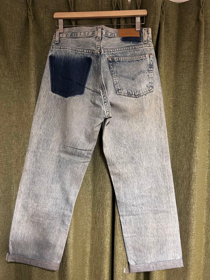 1点物】keisukekanda レースパッチワークリボンデニム - メルカリ