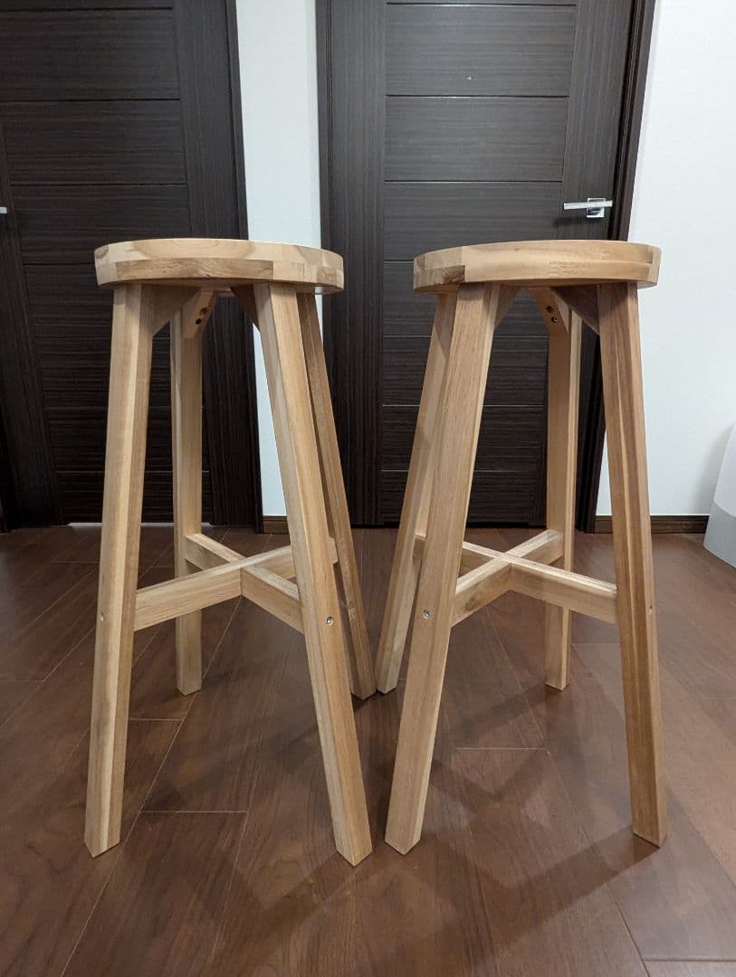 【2脚セット】IKEA スコグスタ カウンターチェア 70cm SKOGSTA スコグスタ カウンターチェア, アカシア材, 48x70 cm - IKEA