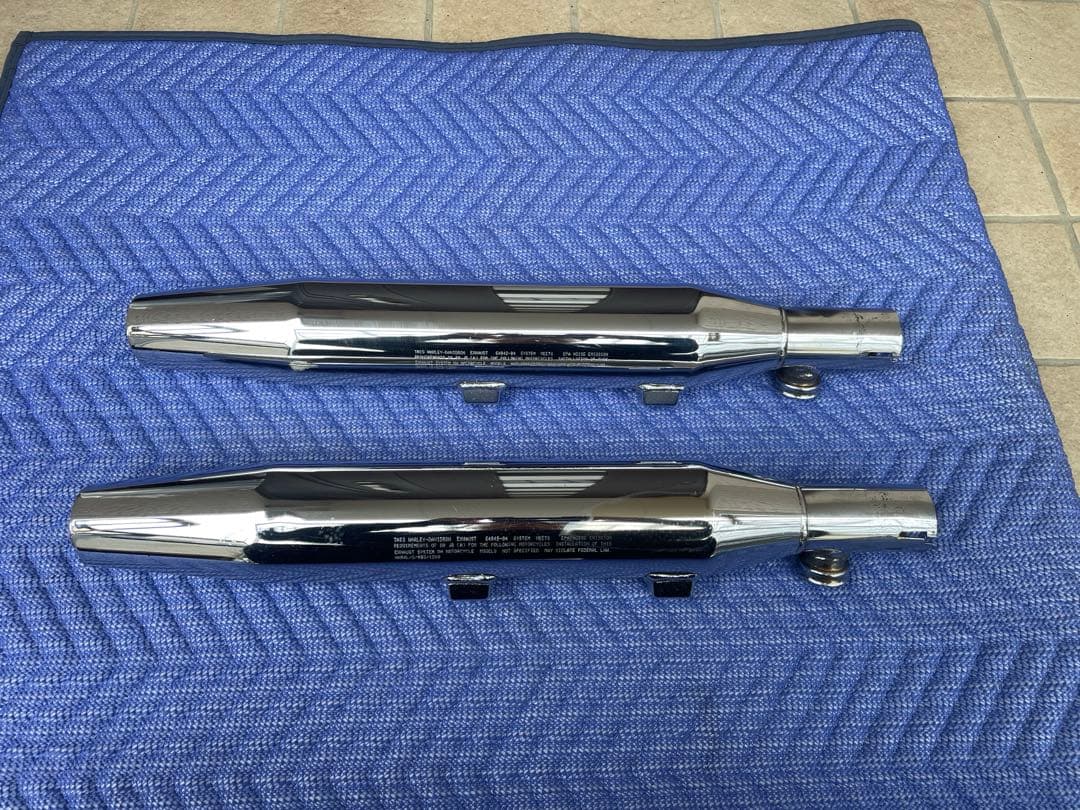 ハーレー スポーツスター北米マフラー パンチアウト16mm '04～'13 パインバレーにて施工□スポーツスター北米マフラー パンチアウト加工
