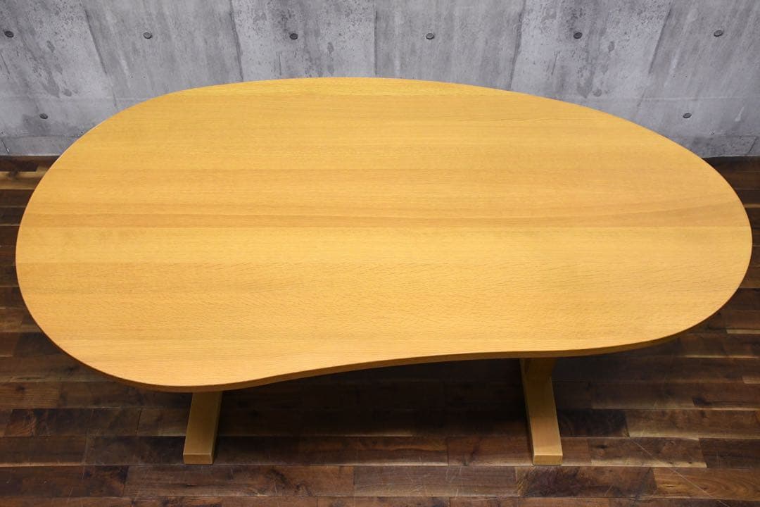 EBK59 飛騨産業 キツツキ NF388 ビーンズ型ダイニングテーブル - メルカリ