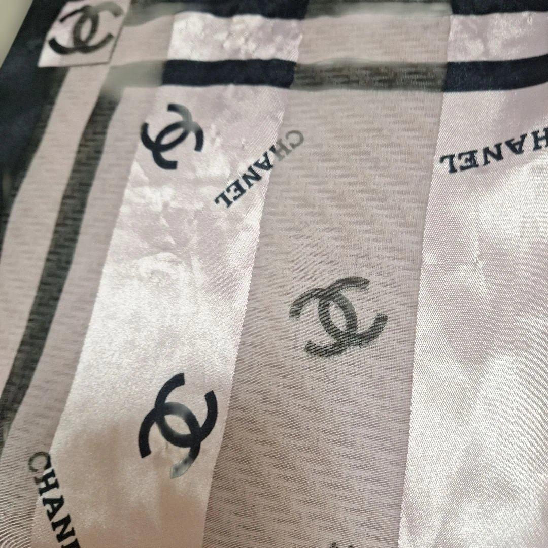 CHANEL ロゴ.ココマーク 大判スカーフ - メルカリ