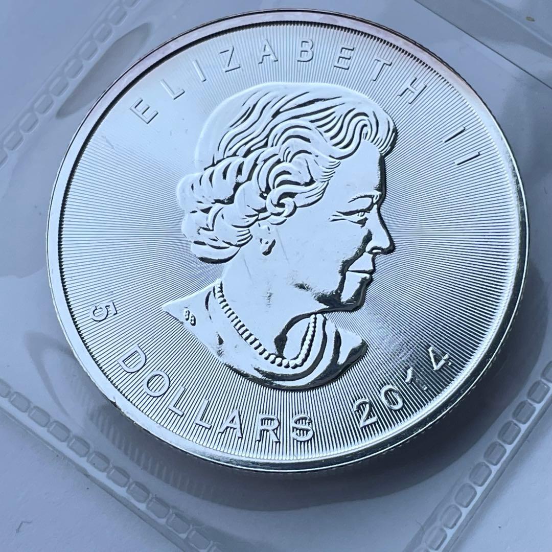 CANADA SILVER MAPLE LEAF 1oz 銀貨2014 - メルカリ