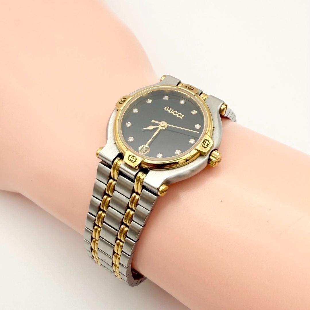 762☆超美品☆ GUCCI 9000L レディース 腕時計 ダイヤ 希少 - メルカリ