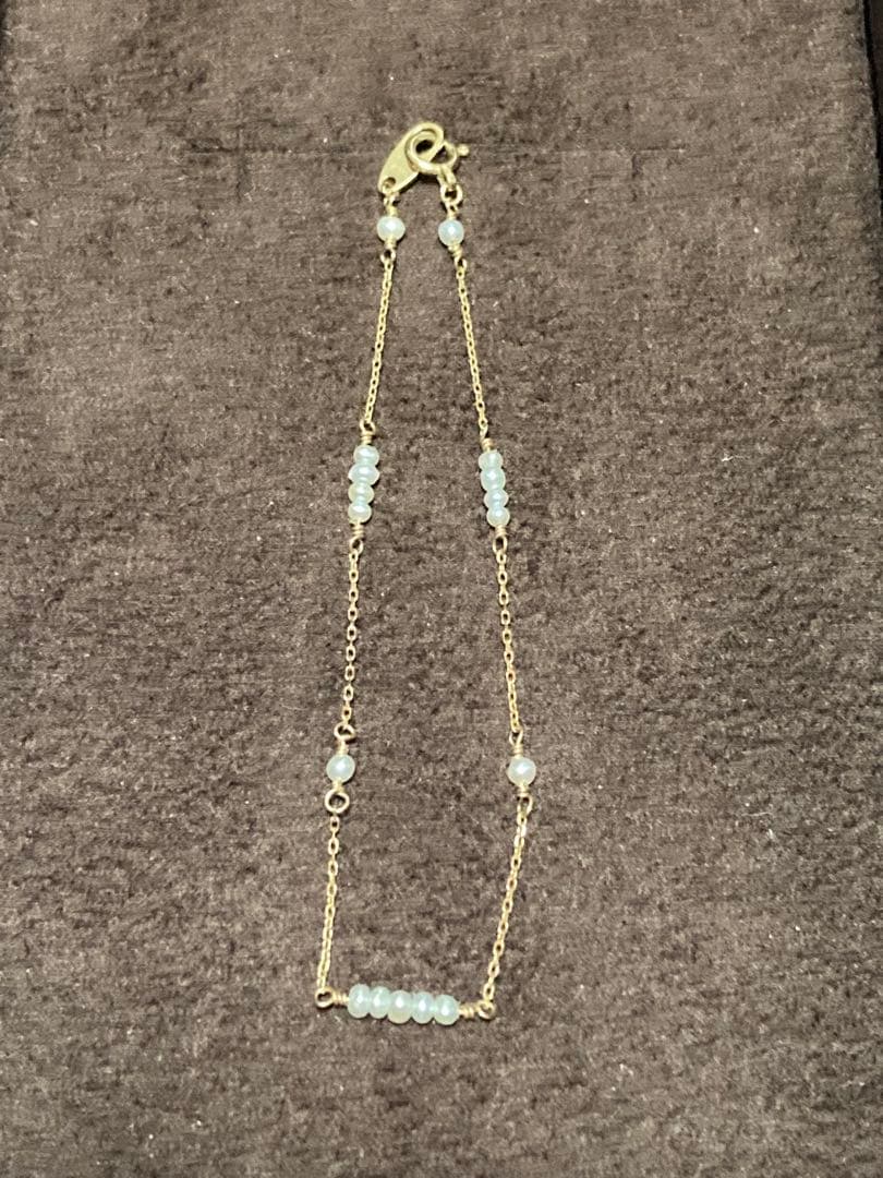 ete K10 パール ブレスレット レイヤード] K10MPG パール ステーション ブレスレット（750476