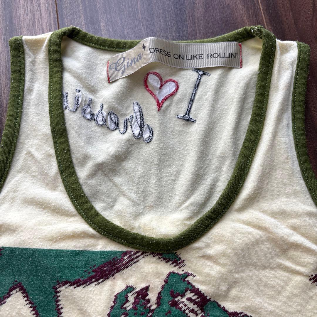 グラフィックプリント タンクトップ - メルカリ