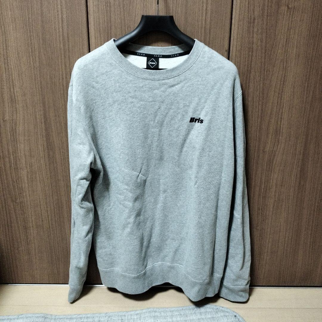 21aw fcrb「SMALL LOGO CREWNECK SWEAT」XL 灰