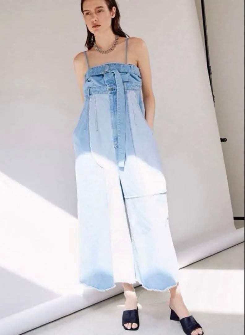 MAISON SPECIAL⭐︎エクストラパネルロンパース メゾンスペシャル MAISON SPECIAL エクストラパネルロンパース デニム