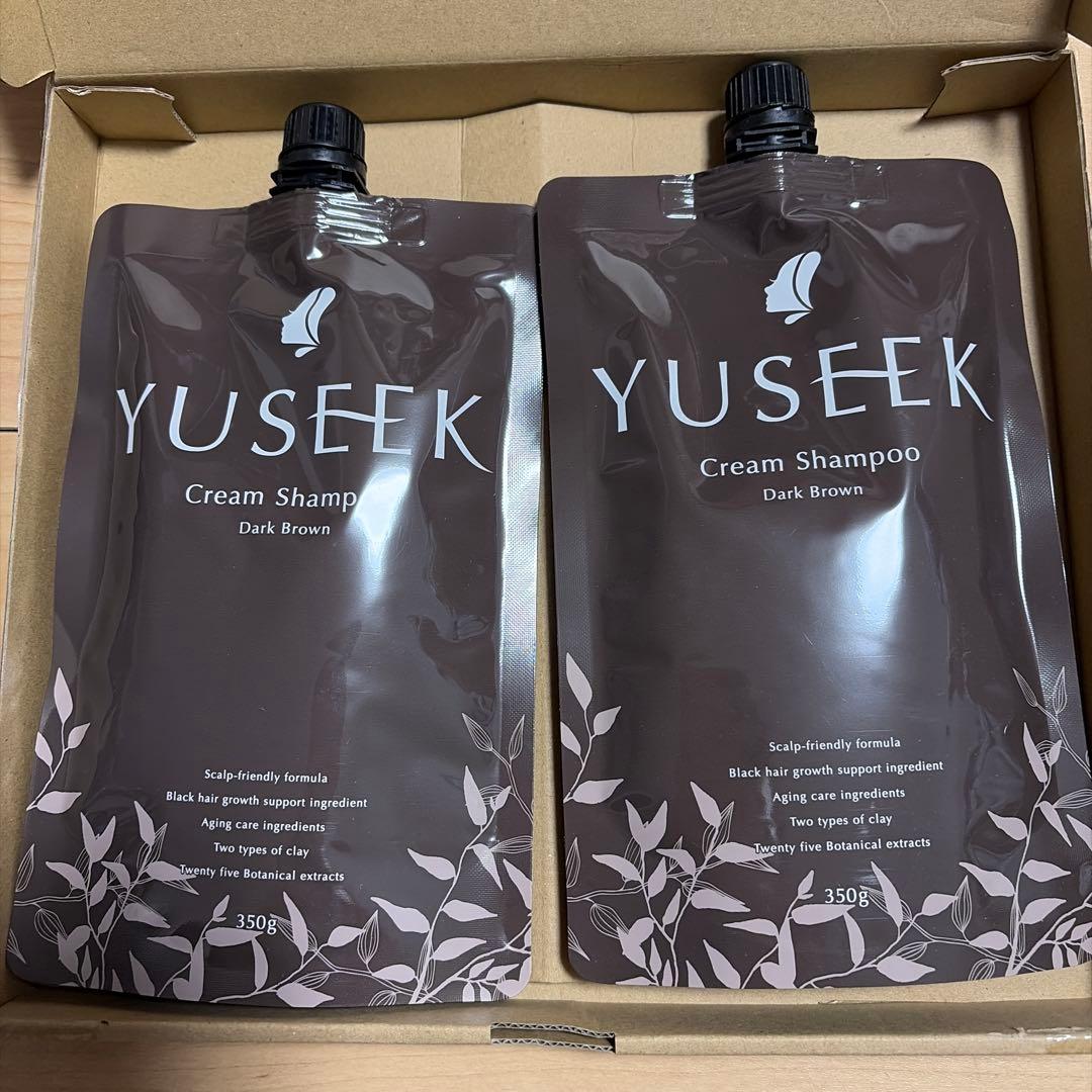 YUSEEK Cream Shampoo ダークブラウン 350g 2パック YUSEEK / YUSEEKクリームシャンプー ダークブラウンの公式商品情報