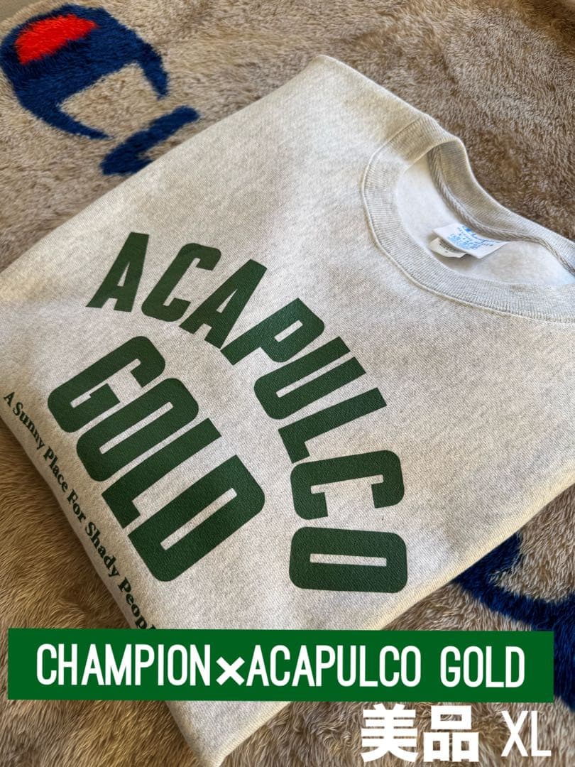 【N】Champion ×ACAPULCOGOLD コラボ スウェットXL SHELLTER ONLINE SHOPはAcapulco Gold(アカプルコゴールド)正規取扱