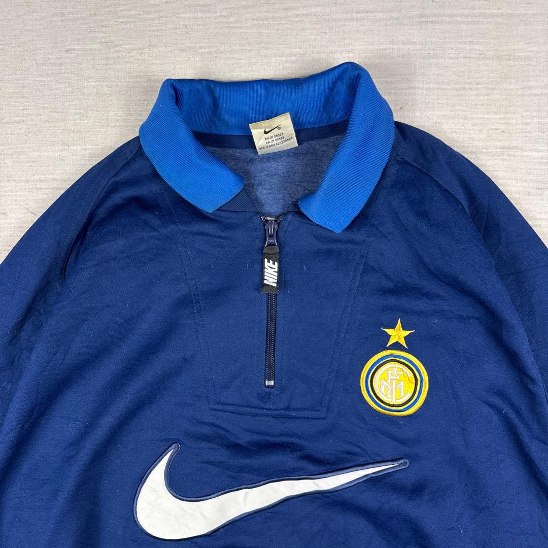 99-00 NIKE インテルミラノ サッカー ハーフジップ トレーニングウェア