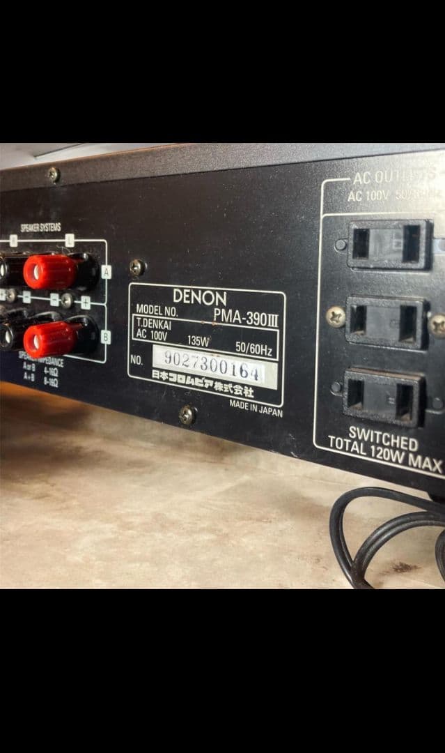 動作確認済】DENON プリメインアンプ PMA-390Ⅲ - メルカリ