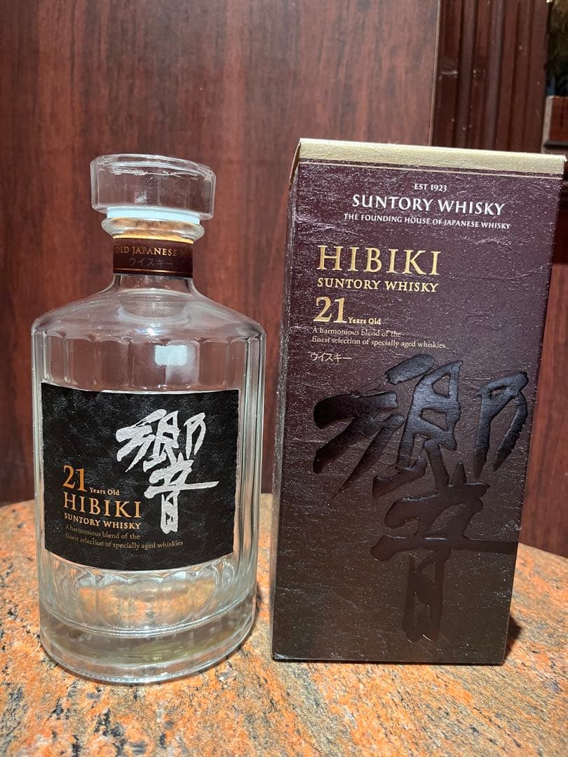 響21年【空瓶】箱あり無洗浄5本