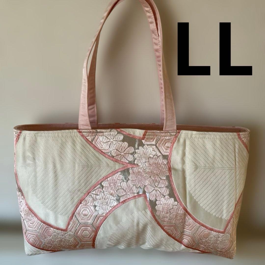 帯リメイク 春桜 トートバッグLL - メルカリ
