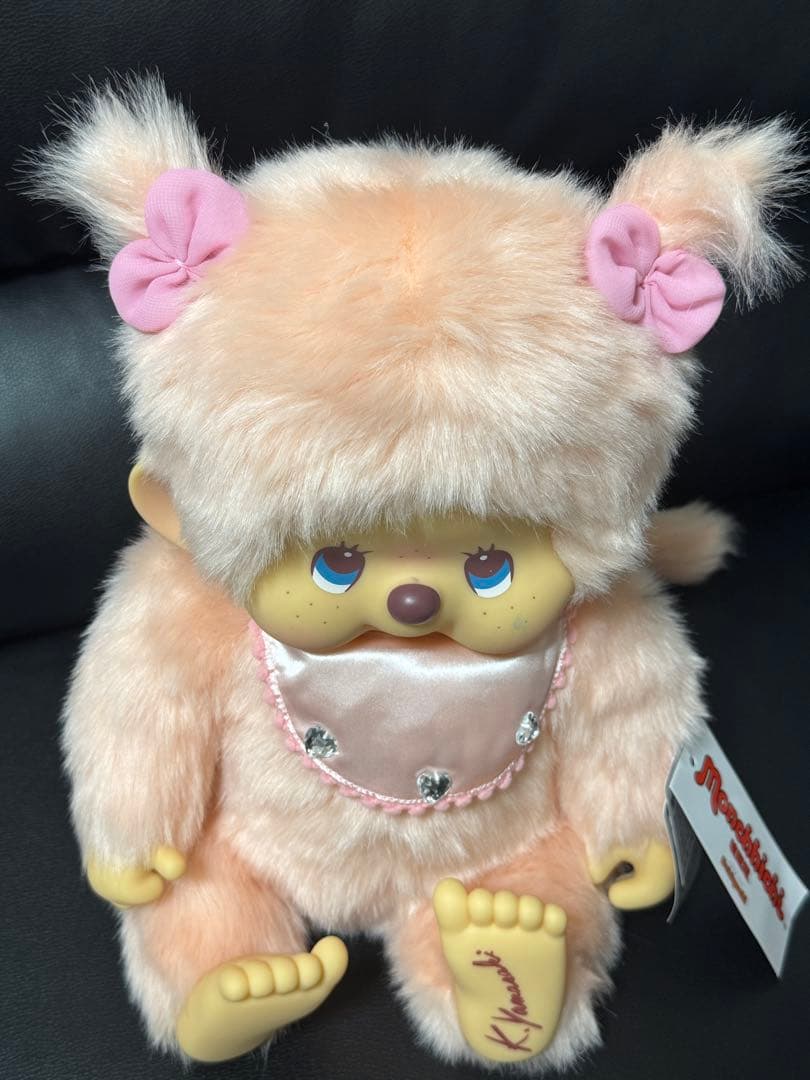 モンチッチぬいぐるみLサイズ女の子ピンクK.yamasaki Limited - メルカリ