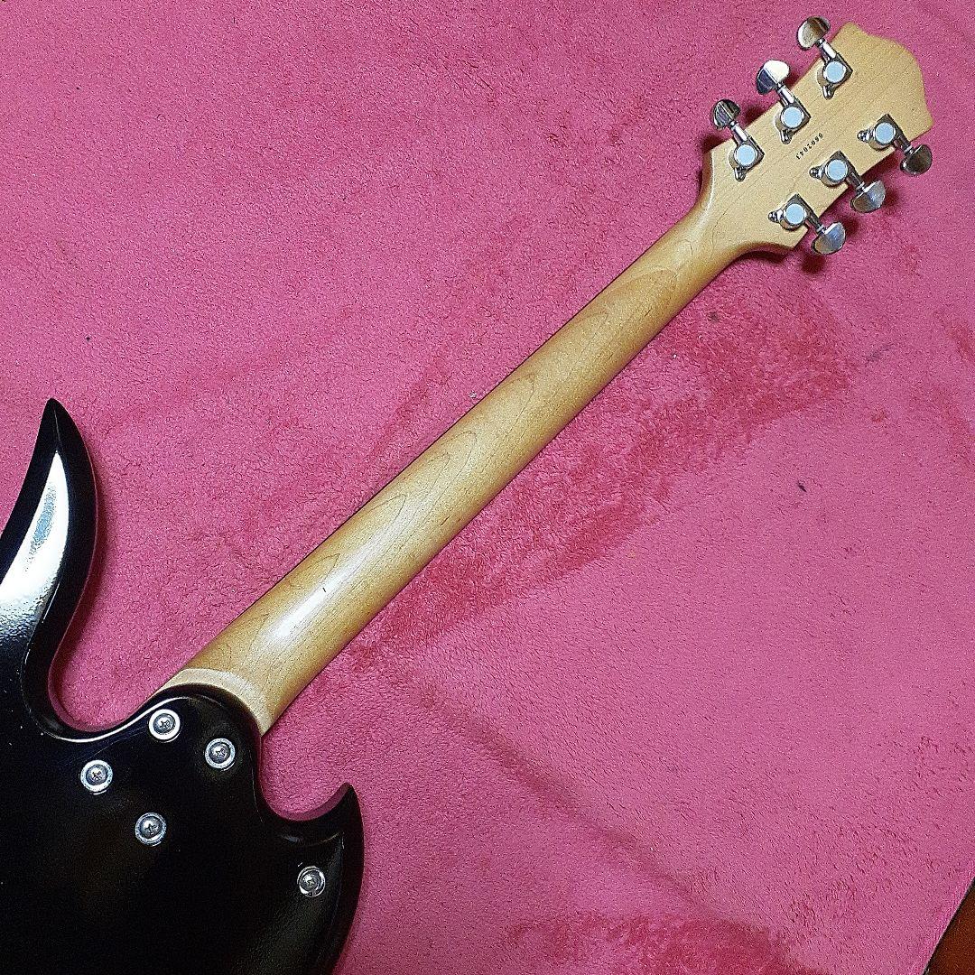 良・美品】薔薇髑髏ペイント・hideモデル。モッキンバードエレキギター