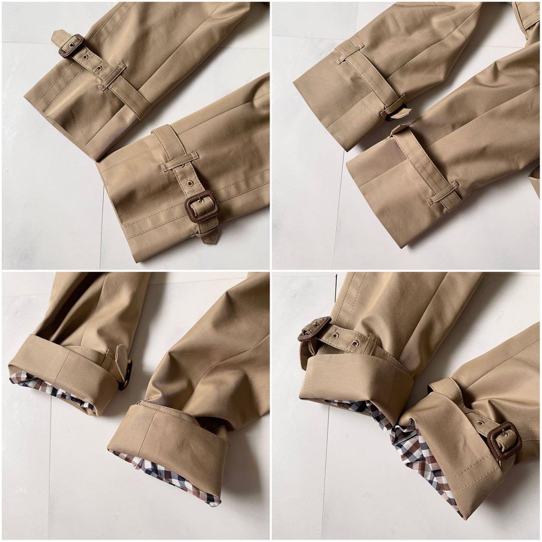 未使用級 アクアスキュータム トレンチコート 青ライナー 2024 着丈115