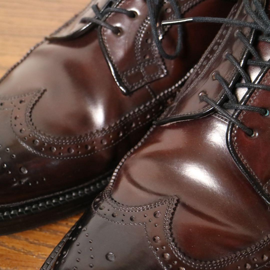 超美品】 コードバン ジョンストンマーフィー 24.5 日本製 チヨダ 革靴