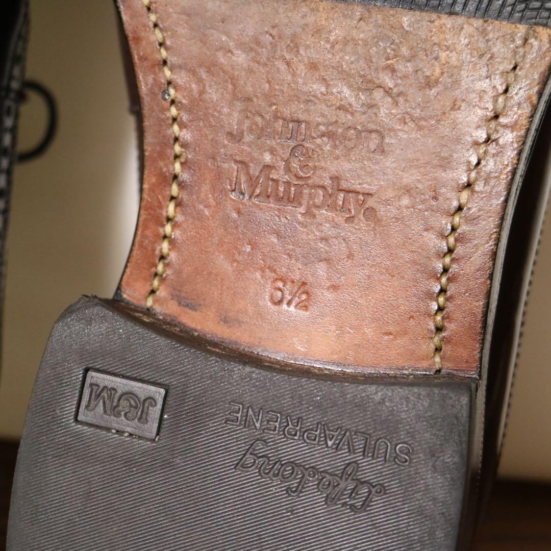 超美品】 コードバン ジョンストンマーフィー 24.5 日本製 チヨダ 革靴