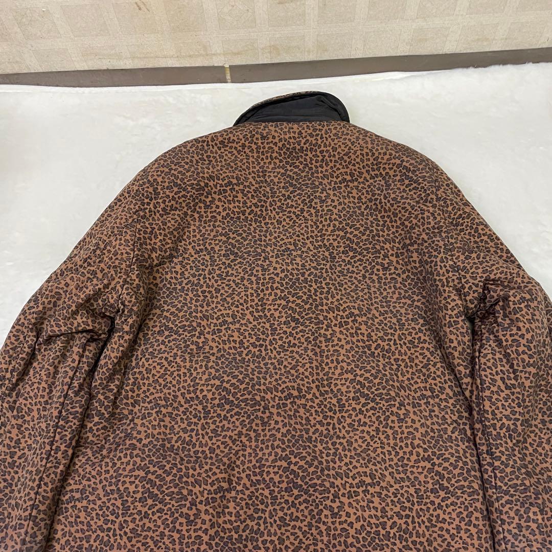 BOTTEGA VENETA レオパード柄 ブラックトレンチコート リバーシブル