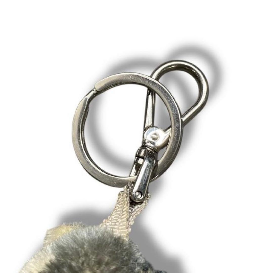 良品 PRADA プラダ ベア アライグマ キーホルダー メタル チャーム 希少