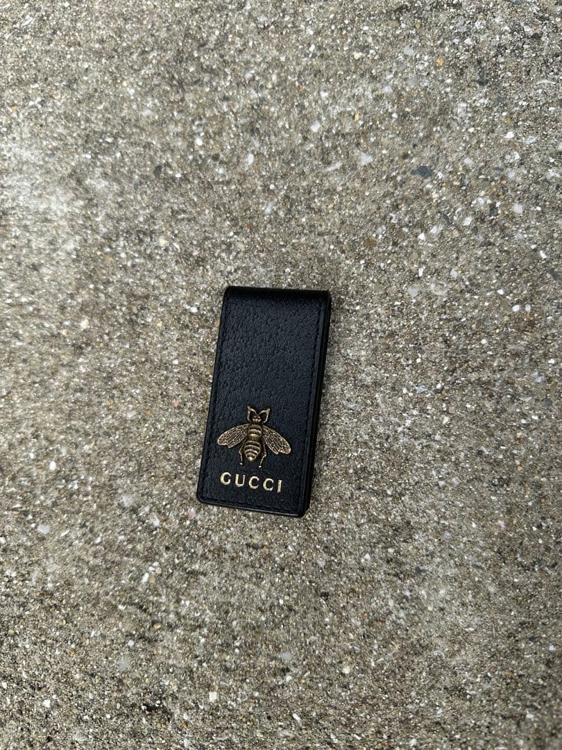 最終値下げ！美品　GUCCI ビー マネークリップ alevelshop_499062-j8400-8106