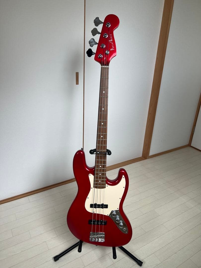 PhotoGenic エレキベース レッド 送料無料】【PhotoGenic フォトジェニック】エレキベース ジャズベース