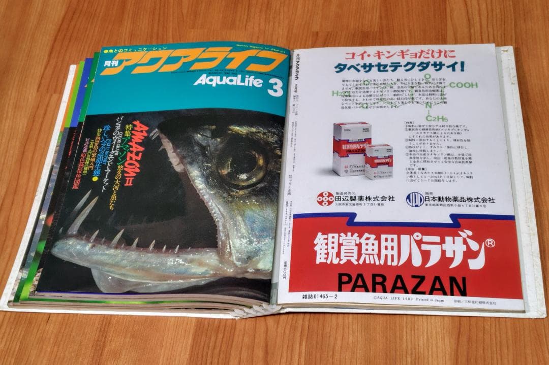 イ*3様 月刊アクアライフ 1980年 2月号～7月 合計6