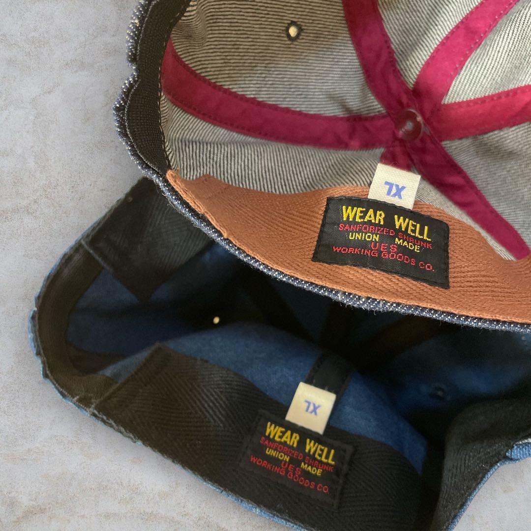 ウエス UES デニムキャップ XLサイズ 2点セット - メルカリ