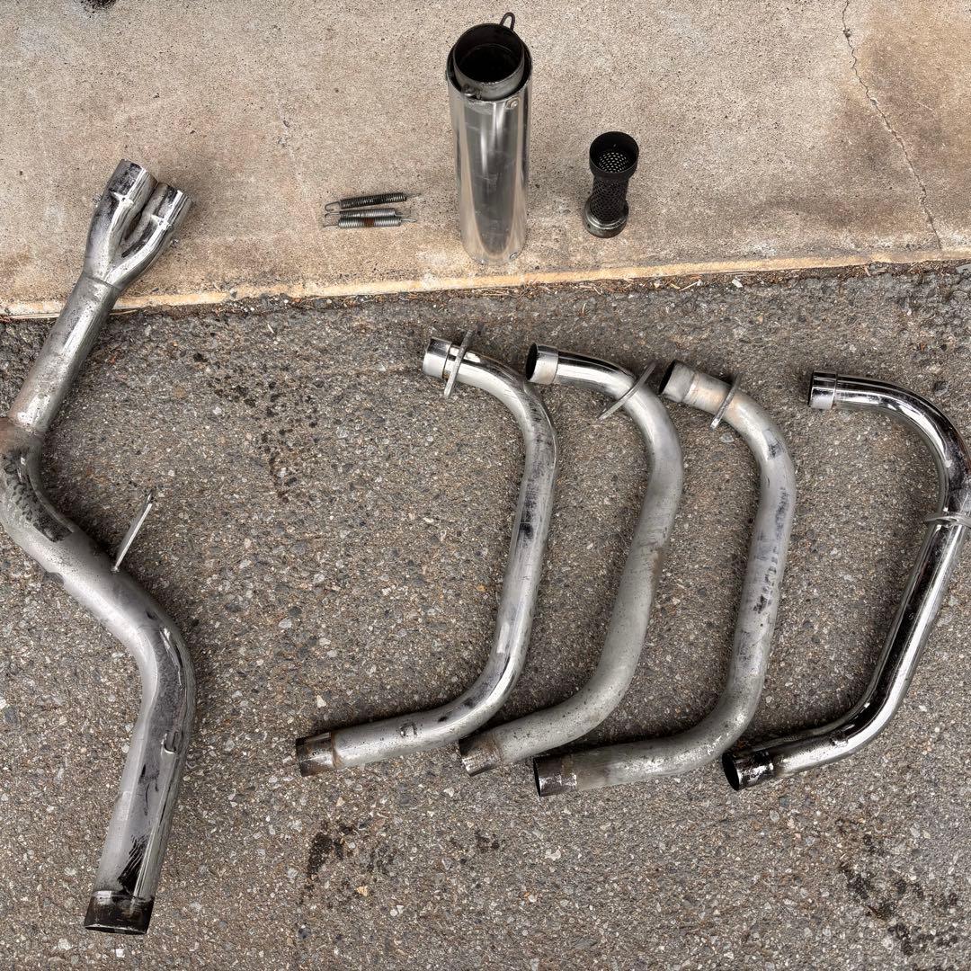 CB400SF NC31 ＤＪガニマタ６分割マフラー メッキ アウター Amazon | CB400SF NC31 DJガニマタ6分割マフラー メッキ アウター