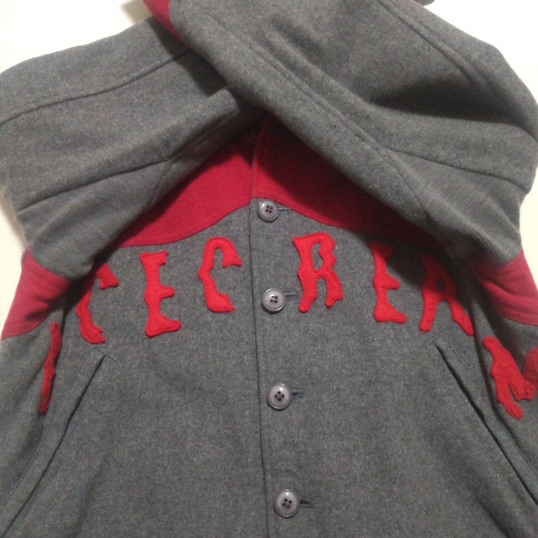 アイスクリーム 襟付きスタジャン ブランド ロゴ モンロー ワッペン