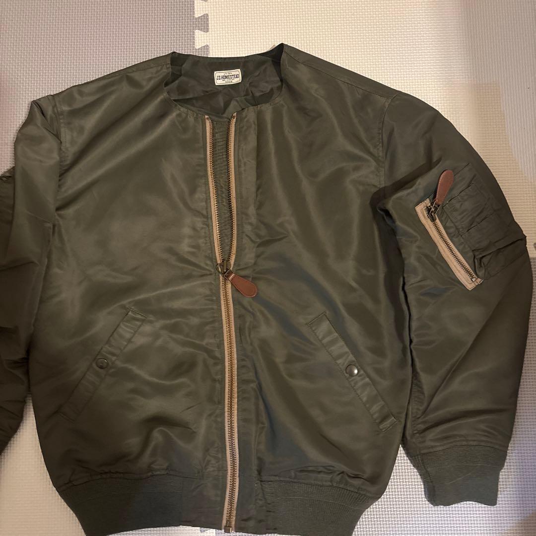 J.S. HOMESTEAD MA-1 フライトジャケット オリーブグリーン - メルカリ