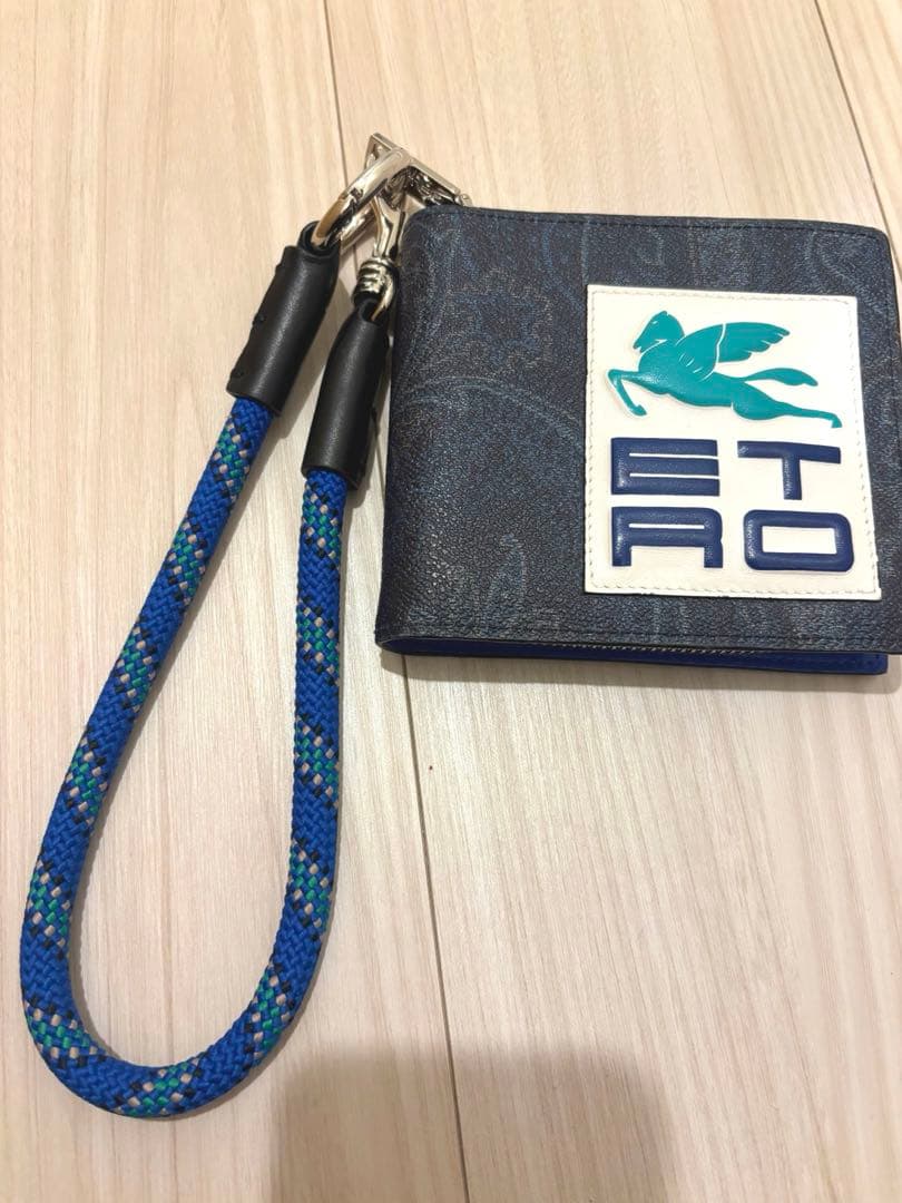 年*球様 ETRO メンズ　二つ折り財布　ストラップ付 楽天市場】財布 男の子 二つ折り ネックストラップ 新幹線 はやぶさ