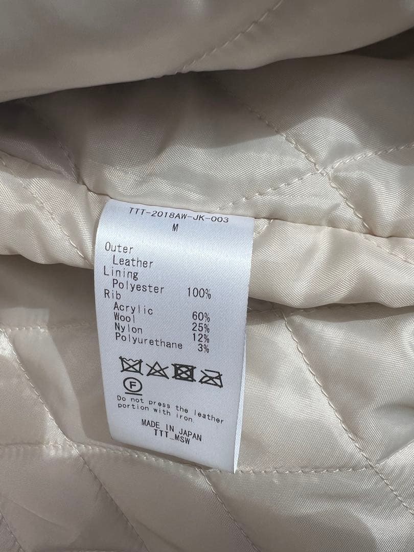 TTT MSW 18AW レザージャケット - メルカリ