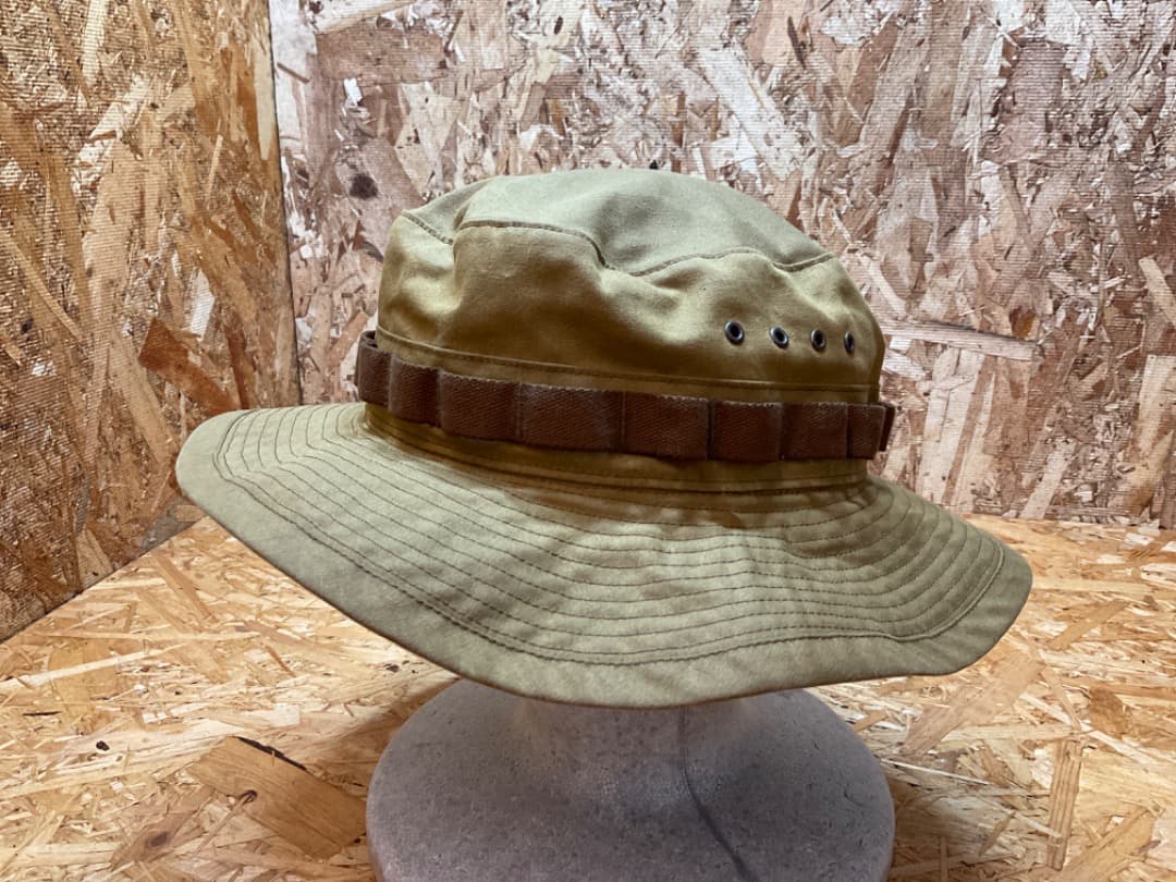 RRL ダブルアールエル オイルクロス バケットハット サファリ size L