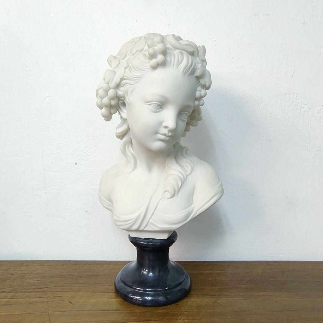 西洋彫刻 大理石 胸像 石像 少女 オブジェ Amazon.co.jp: 大理石彫刻 女神の胸像B 石像 高さ67cm インテリア