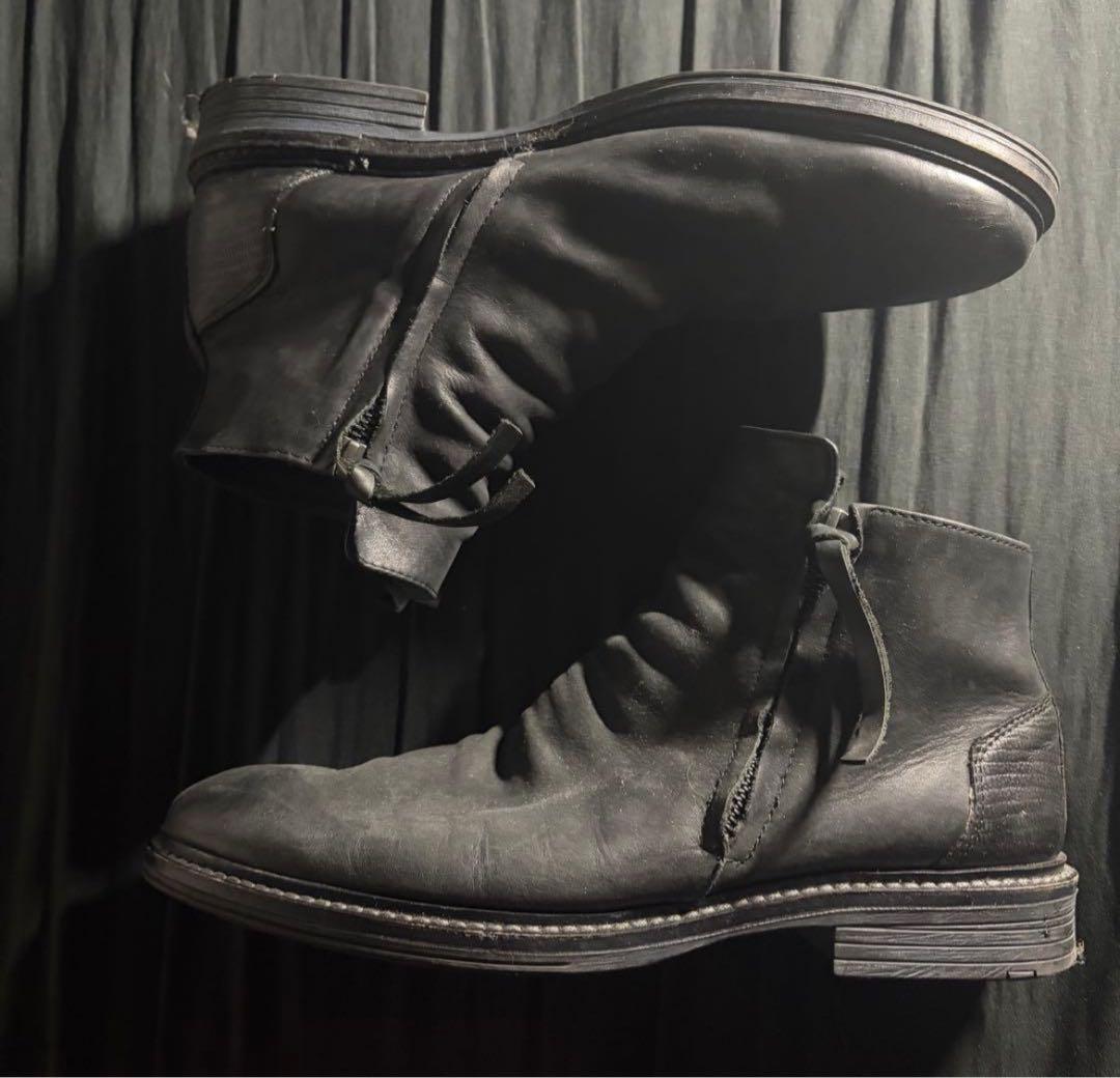 y2k レザー ブーツ 平成 お兄系 v系 archive ジップタイプ - メルカリ