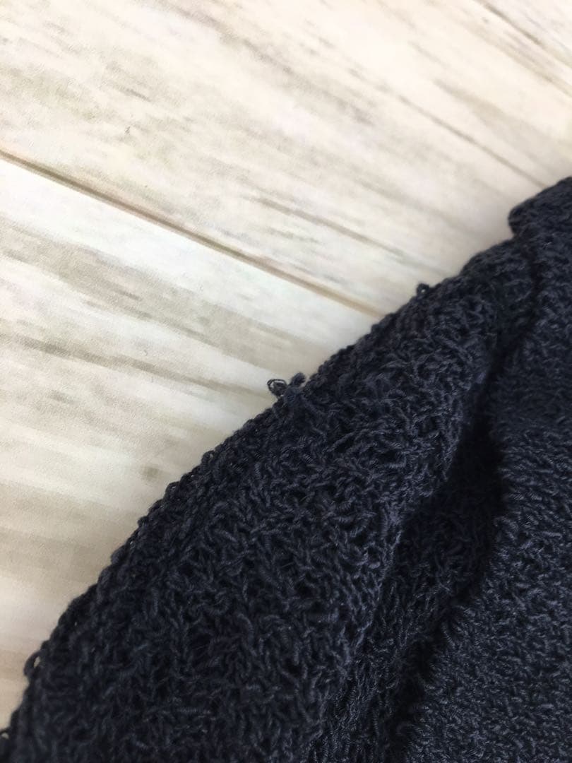 YOKE 25SS コットン シアー ニット オープンカラーシャツ