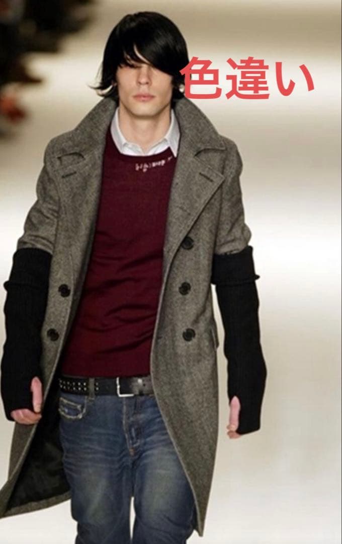 ディオールオム 04aw エディスリマンvictim期 エルボーパッチ ニット