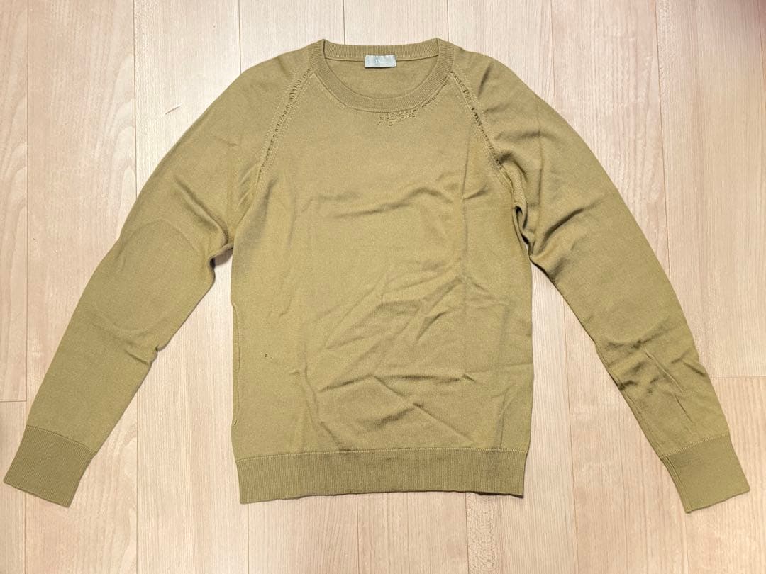 ディオールオム 04aw エディスリマンvictim期 エルボーパッチ ニット