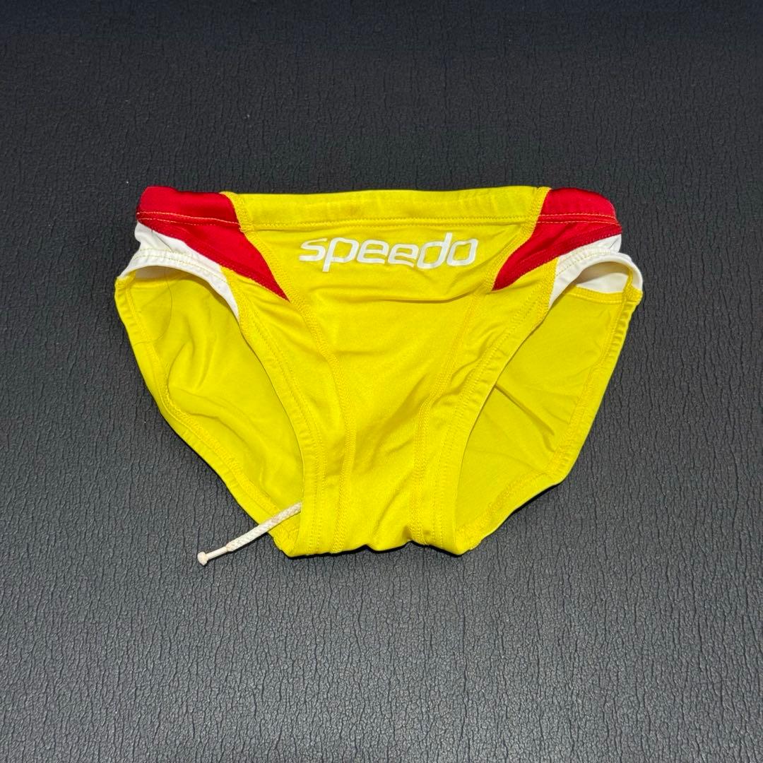 speedo 競泳水着 イエロー/レッド Sサイズ SWIMHXBY】 競泳水着 レディース ガールズ 281 ベーシック 赤黄