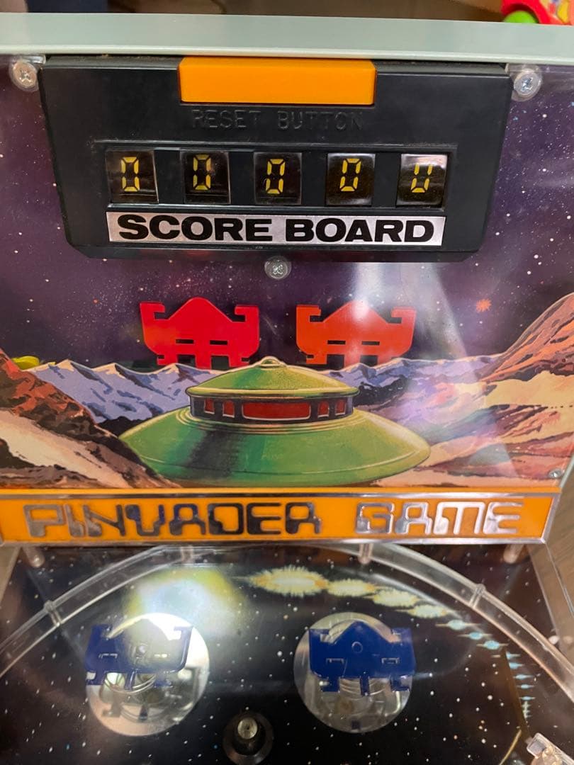 米澤玩具 レトロ ピンベーダーゲーム インベーダー UFO ピンボール