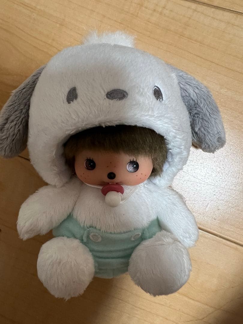 ベビチッチ　ポチャッコ あにまるベビチッチ SS顔でかキーチェーン ねこ|【ぬいぐるみの