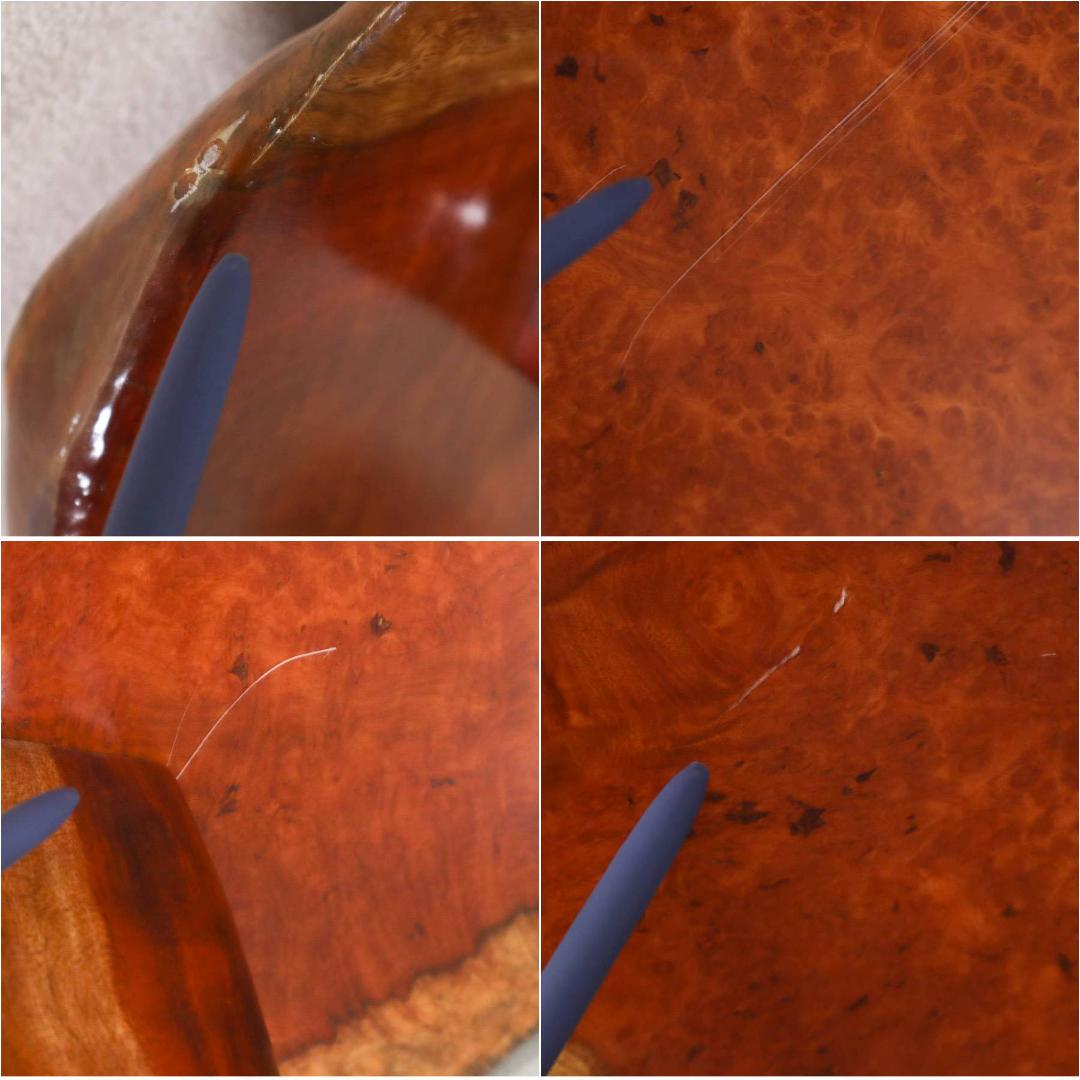 値下唐木 花梨無垢 瘤杢 葡萄杢 厚5.8cm 一枚板 座