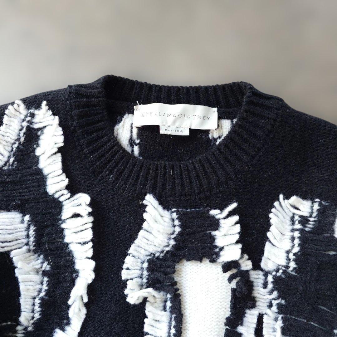 ステラマッカートニー ウール デザインニット フリンジニット