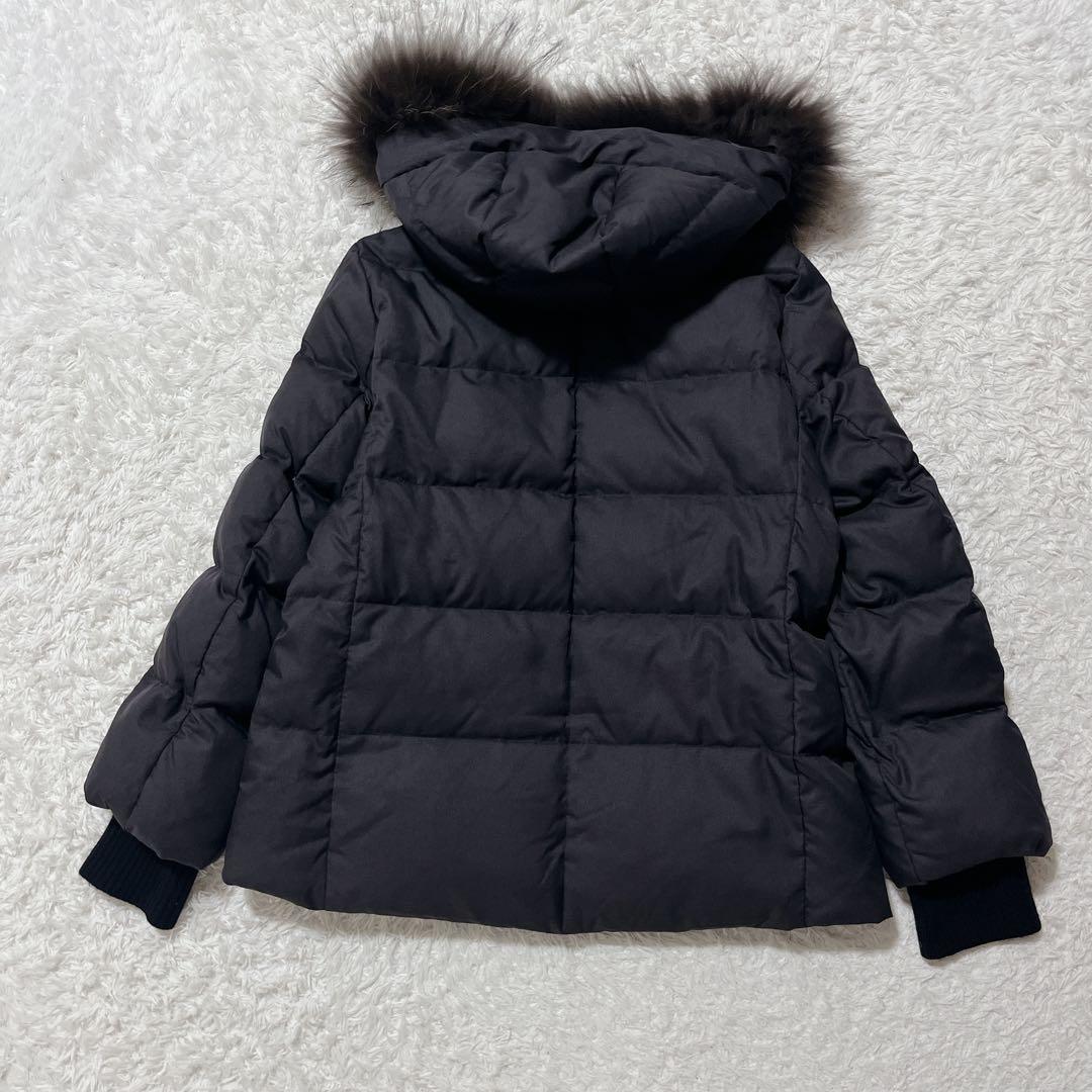 23区 LIMONTA ダウンコート ダウンジャケット グレー リアルファー L