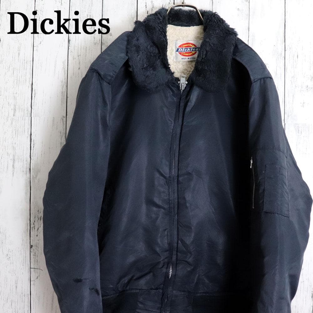 80s USA製 Dickies ディッキーズ ボア B-15フライトジャケット - メルカリ
