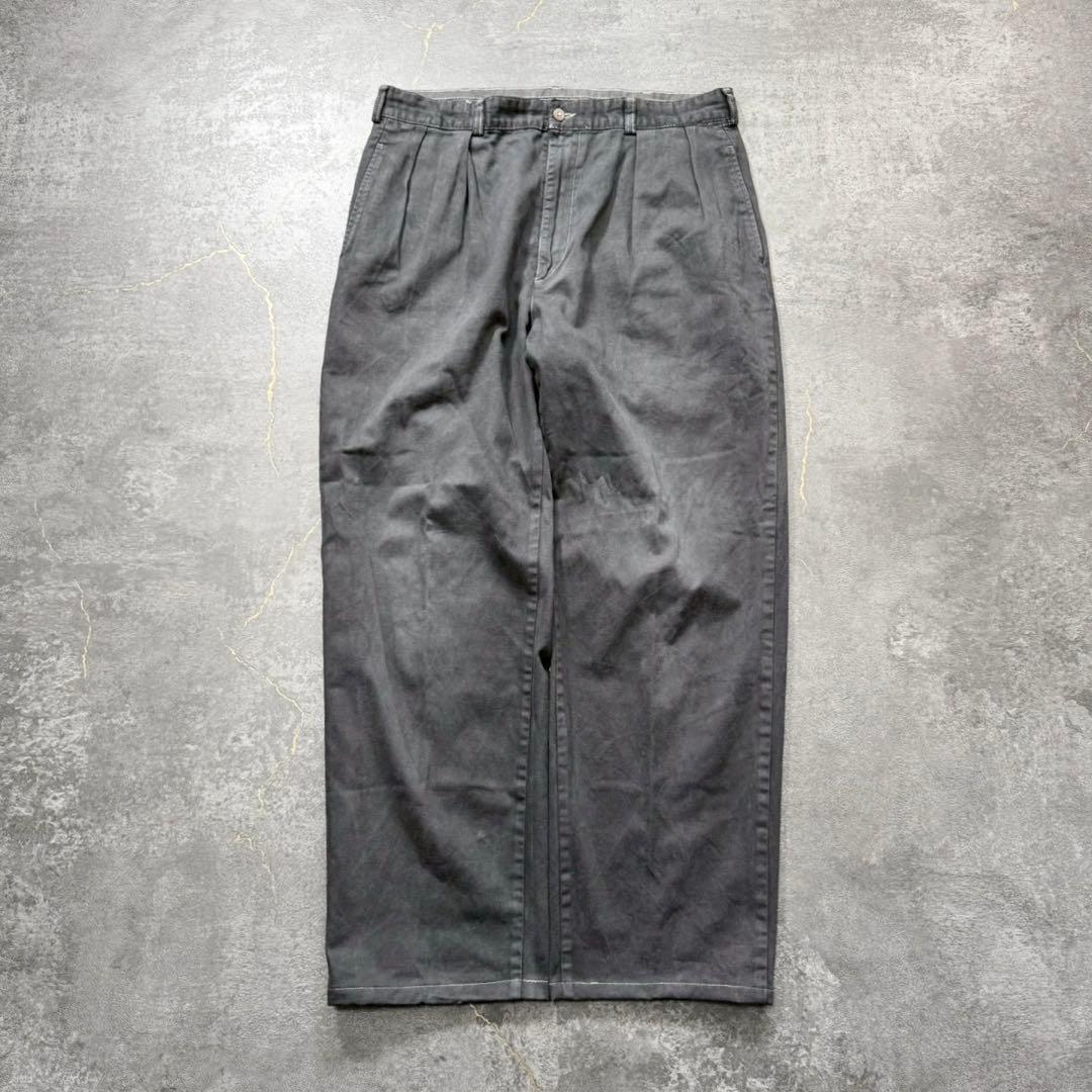 ラルフローレンポロチノAndrew後染めブラックツータッツワイド