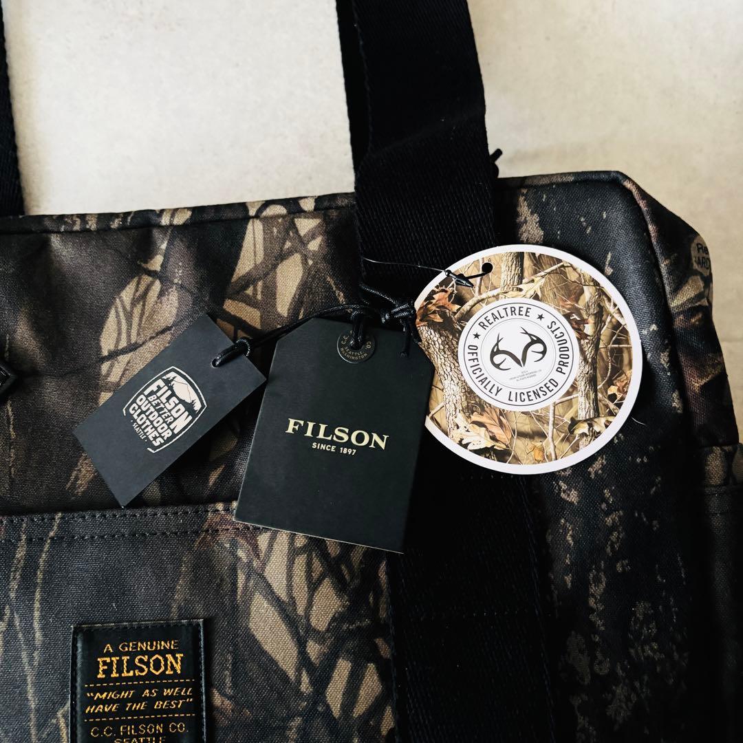 新品未使用タグ付 フィルソン ジッパートートバッグ ウッドカモ 肩掛け