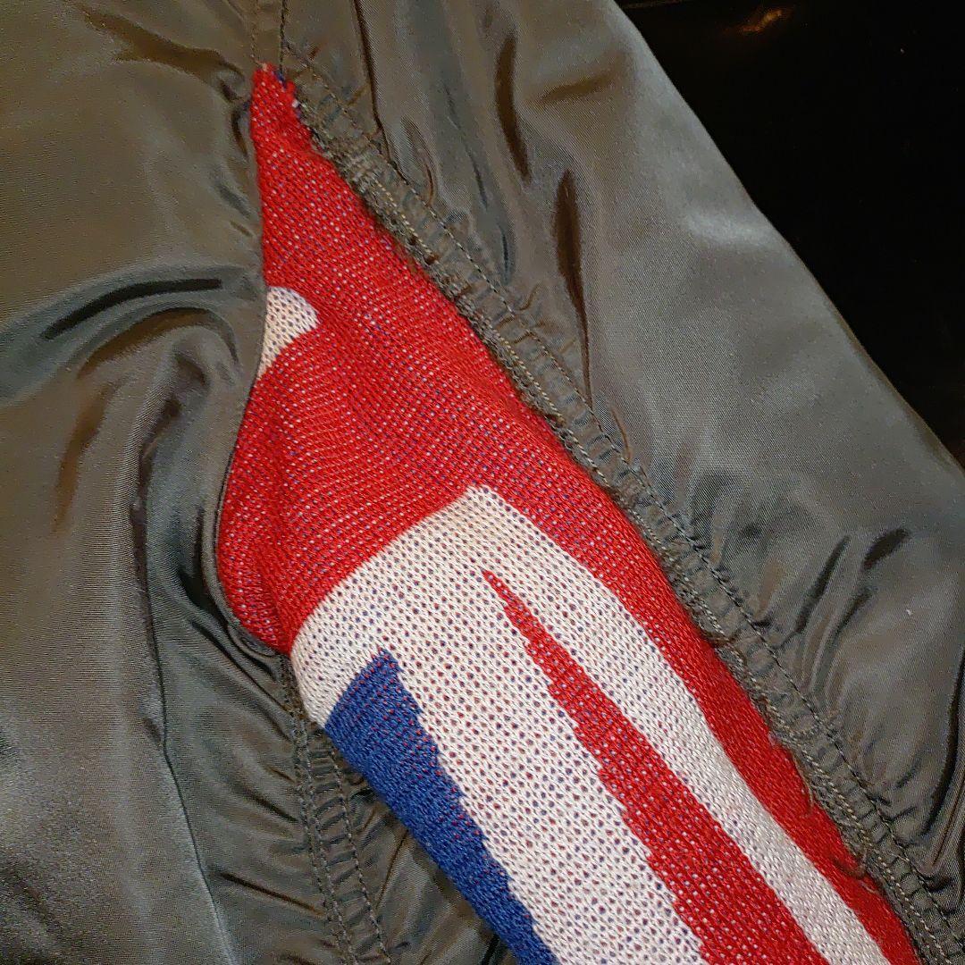 RALEIGH リメイクMA-1 ラリー カーキ トリコロール - メルカリ