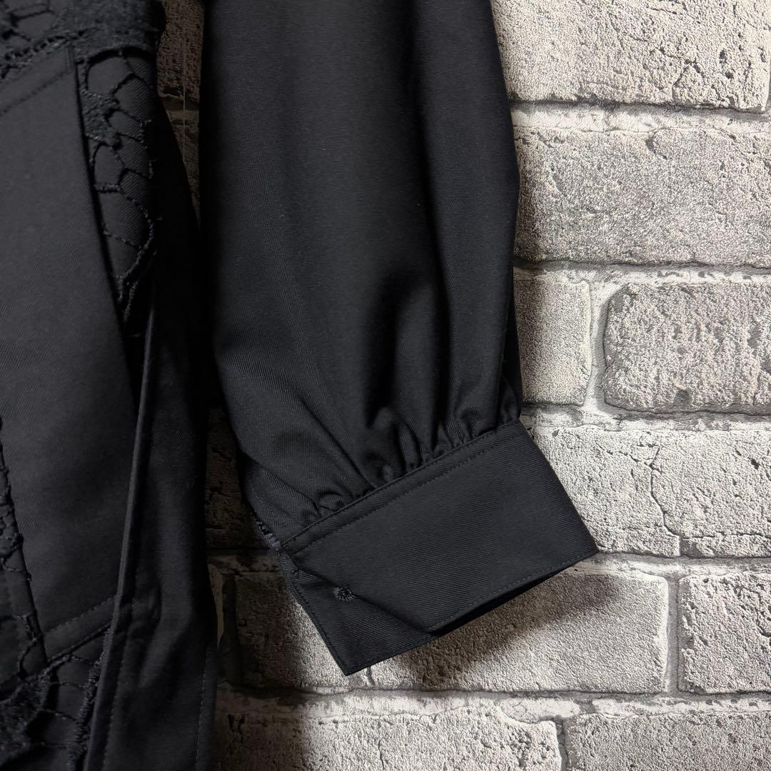 美品】HARE レースキリカエトレンチコート ブラック ベルト付 - メルカリ